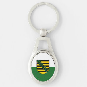 Flag of Saxony Key Ring