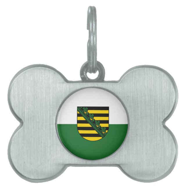 Flag of Saxony Pet ID Tag (Front)