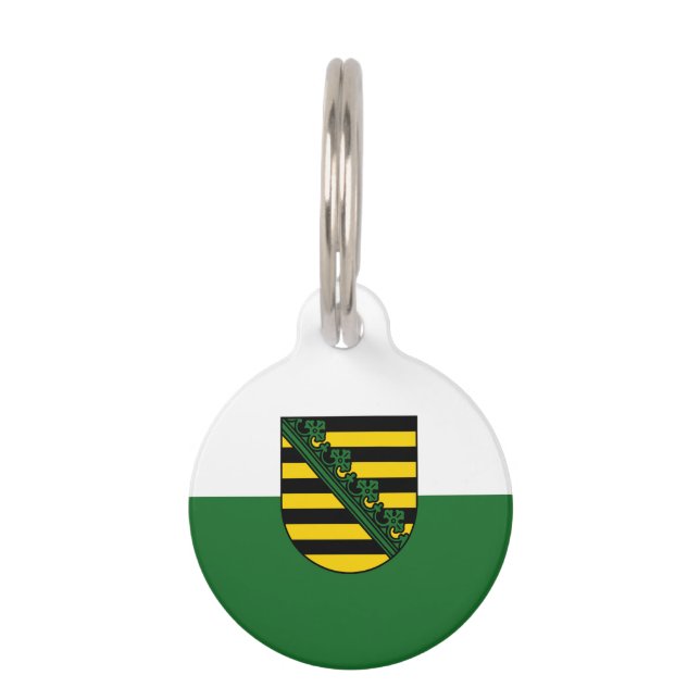 Flag of Saxony Pet Tag (Front)