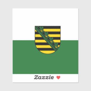 Flag of Saxony  Vinyl Sticker