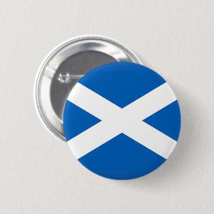 Flag of Scotland 6 Cm Round Badge