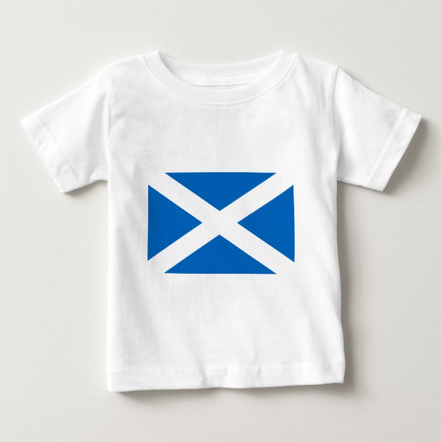 Flag of Scotland - Bratach na h-Alba Baby T-Shirt (Front)