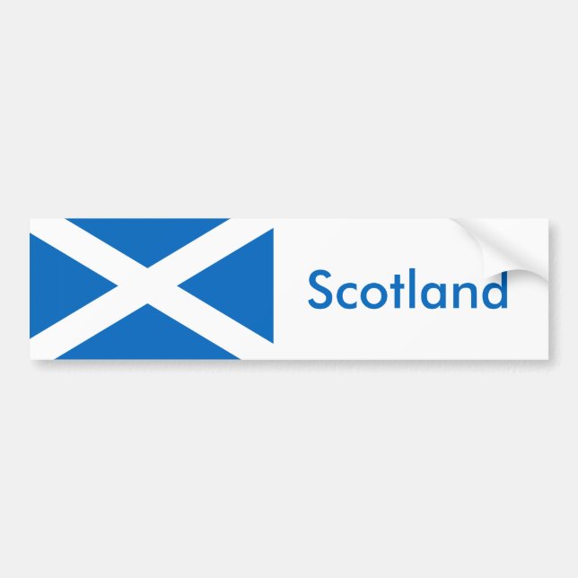 Flag of Scotland - Bratach na h-Alba Bumper Sticker (Front)