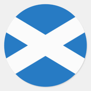 Flag of Scotland - Bratach na h-Alba Classic Round Sticker