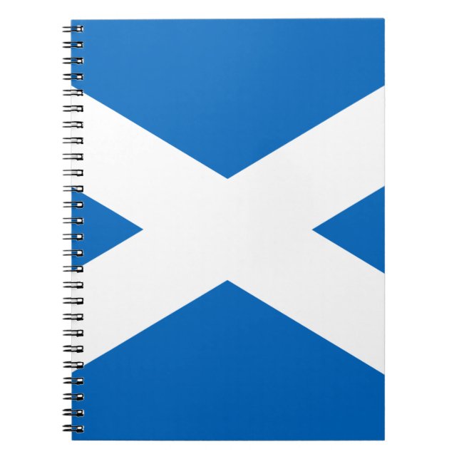 Flag of Scotland - Bratach na h-Alba Notebook (Front)