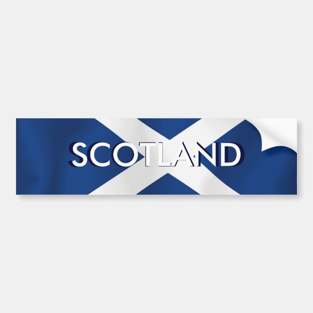 Flag of Scotland Bumper Sticker (Front)