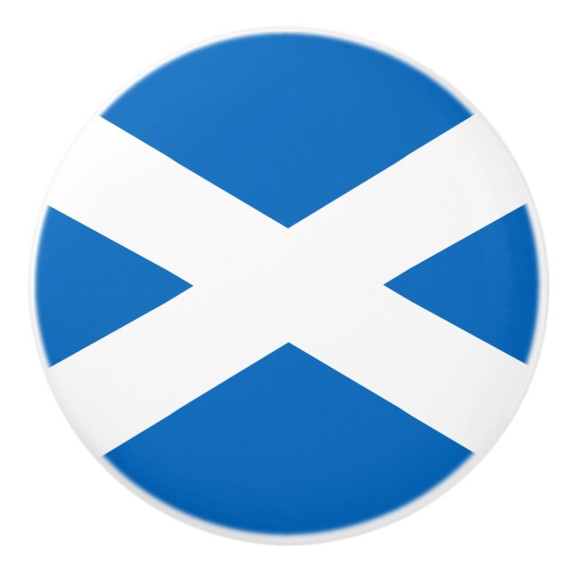 Flag of Scotland Ceramic Knob (Front)