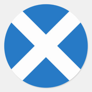 Flag of Scotland Classic Round Sticker