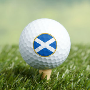 Flag of Scotland in Golden Circle Golf Balls