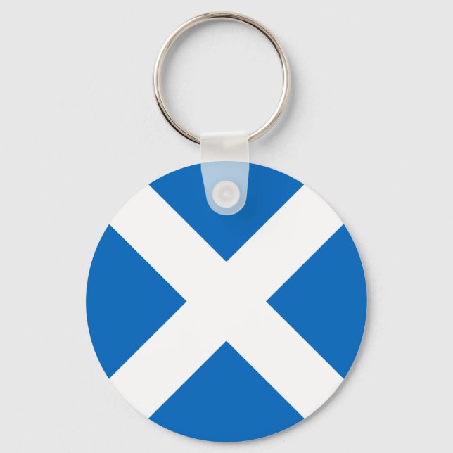 Flag of Scotland Key Ring (Front)