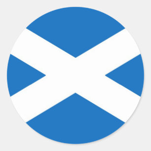 Flag of Scotland or Saltire Classic Round Sticker