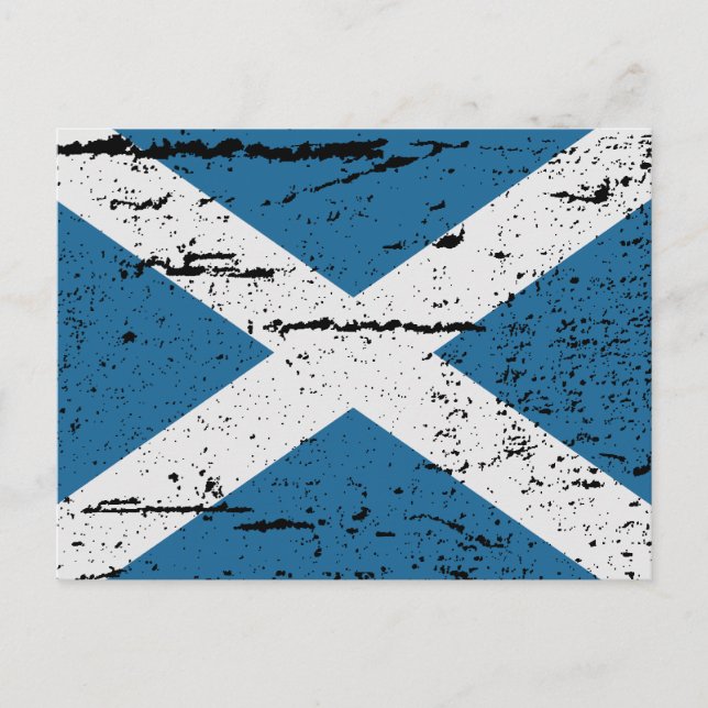FLAG OF SCOTLAND POSTCARD (Front)