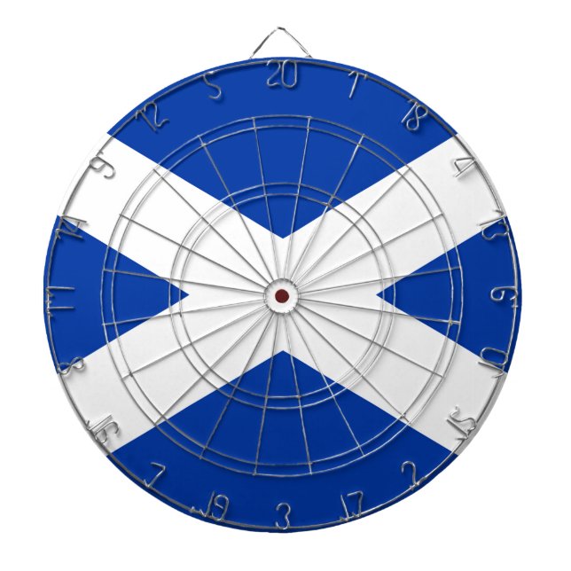 Flag of Scotland Saltire - High Quality Image Dartboard (Front)