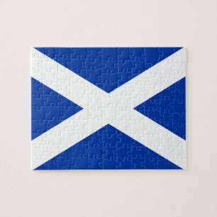 Flag of Scotland Saltire - High Quality Image Jigsaw Puzzle