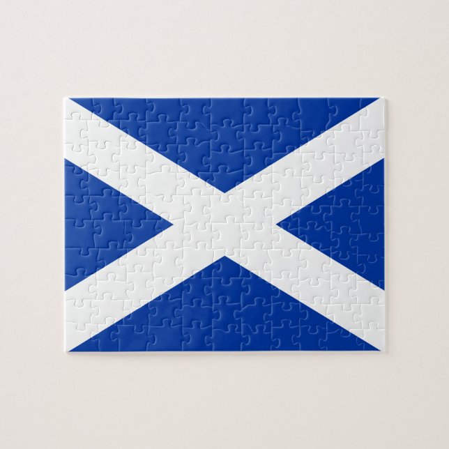Flag of Scotland Saltire - High Quality Image Jigsaw Puzzle (Horizontal)