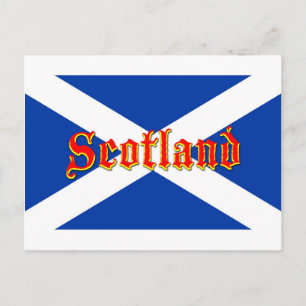 Flag of Scotland Saltire - High Quality Image Postcard