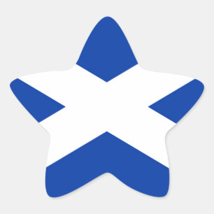 Flag of Scotland Saltire - High Quality Image Star Sticker