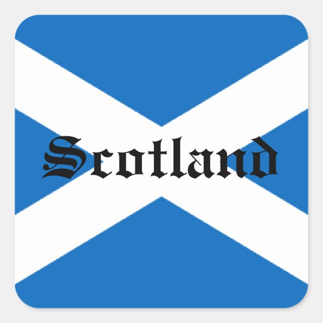 Flag of Scotland Square Sticker (Front)