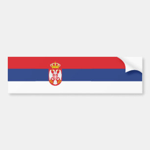 Flag of Serbia Bumper Sticker