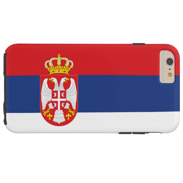 Flag of Serbia Case-Mate iPhone Case (Back Horizontal)