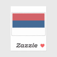 Flag of Serbia custom-cut