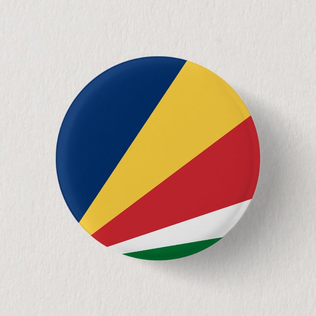 Flag of Seychelles 3 Cm Round Badge (Front)
