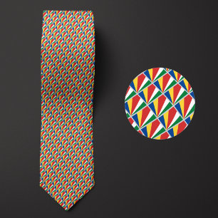 Flag of Seychelles Pattern Tie