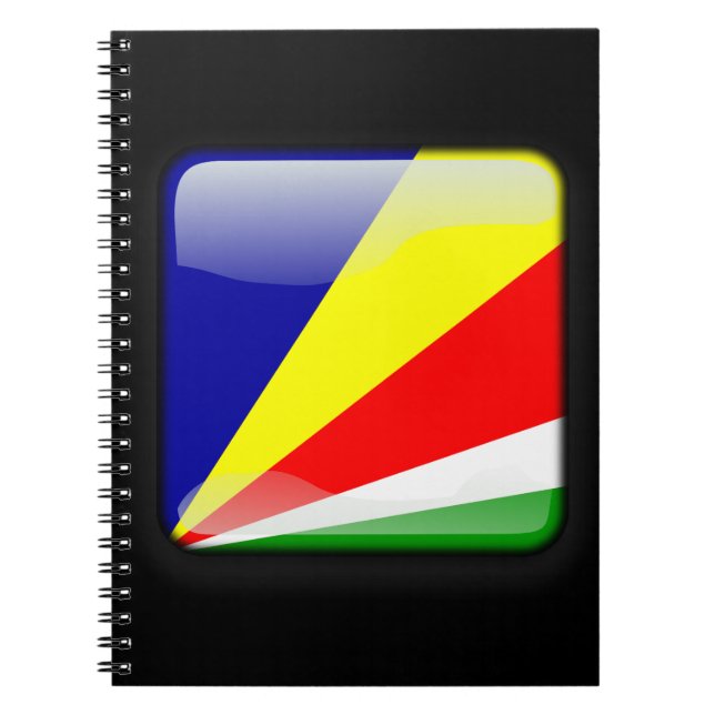 Flag of Seychelles Spiral Notebook (Front)