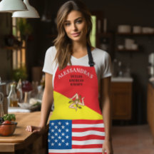 Flag of Sicily Flag of America Customised