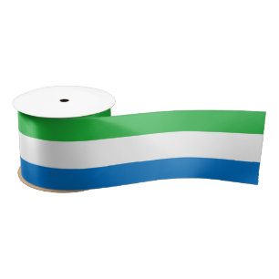 Flag of Sierra Leone Satin Ribbon