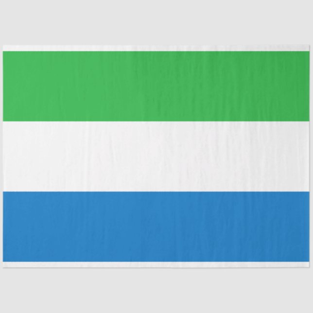 Flag of Sierra Leone Tissue Paper (Front)