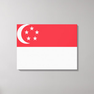 Flag of Singapore Canvas Print