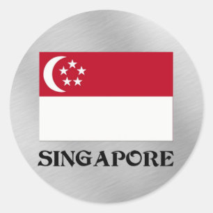 Flag of Singapore Classic Round Sticker