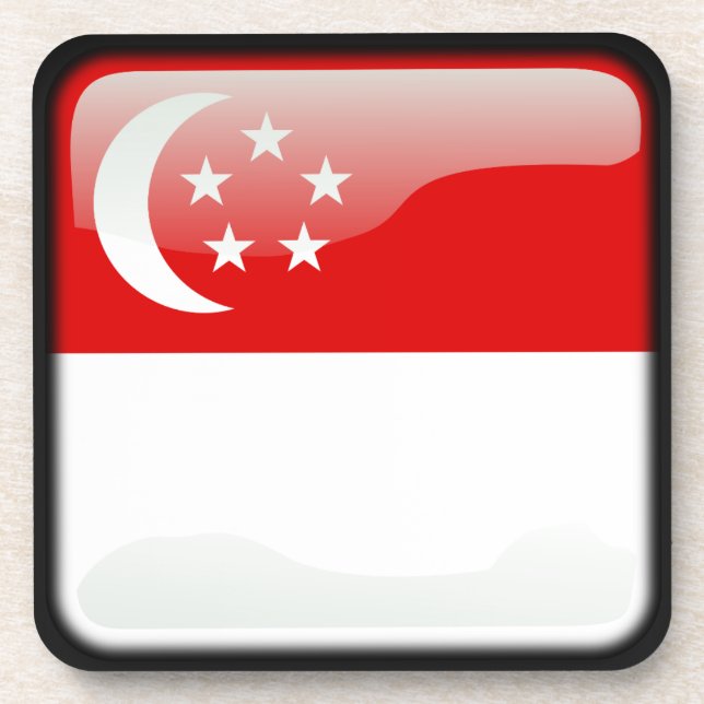 Flag of Singapore Coaster (Front)