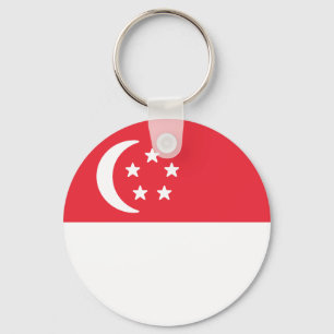 Flag of Singapore Key Ring