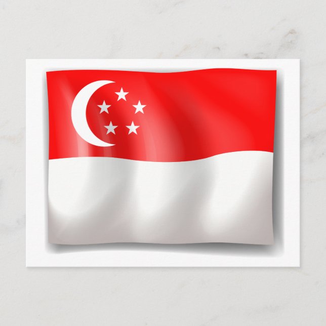 Flag of Singapore Postcard (Front)