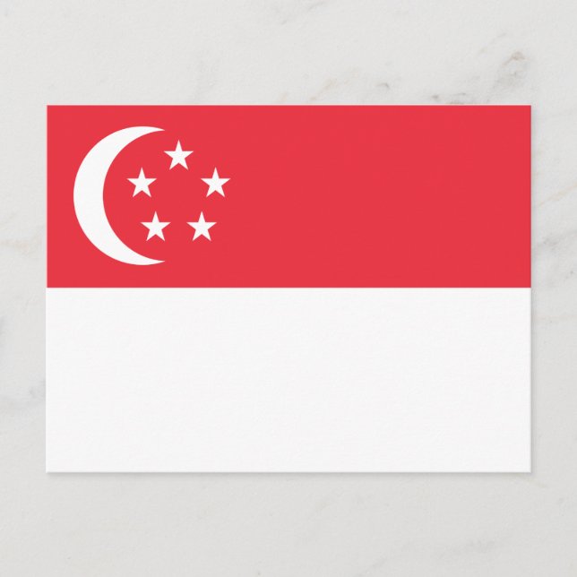 Flag of Singapore Postcard (Front)