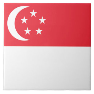 Flag of Singapore Tile