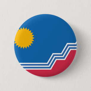 Flag of Sioux Falls, South Dakota 6 Cm Round Badge
