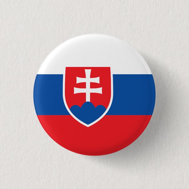 Flag of Slovakia Button (Front)