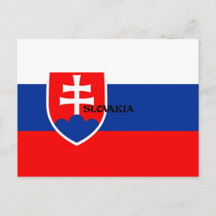Flag of Slovakia design Postcard