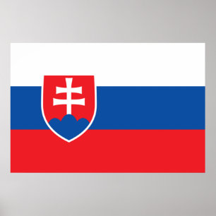 Flag of Slovakia Poster