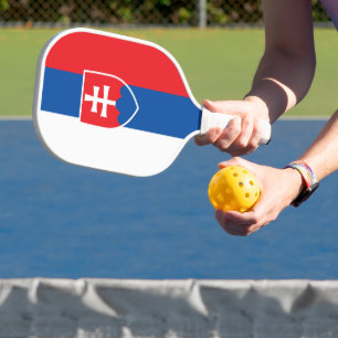 flag of Slovakia (vertical variant) Pickleball Paddle