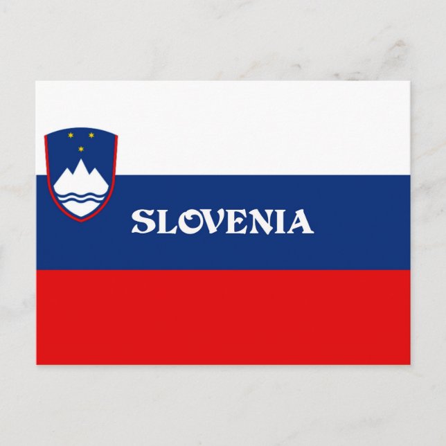 Flag of Slovenia Postcard (Front)