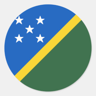 Flag of Solomon Islands Classic Round Sticker