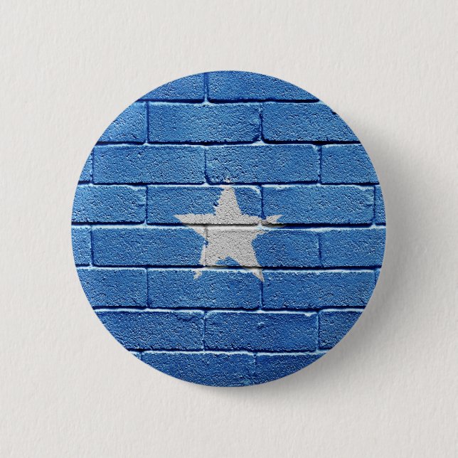 Flag of Somalia 6 Cm Round Badge (Front)