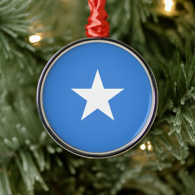 Flag of Somalia Ceramic Ornament (Tree)