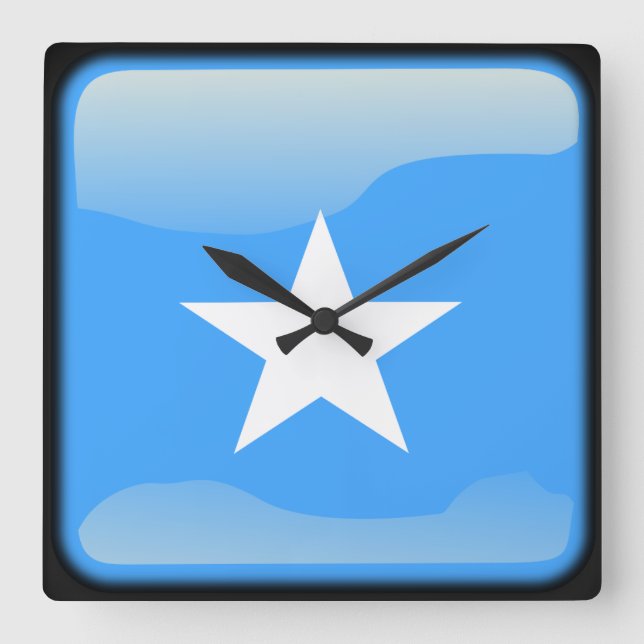 Flag of Somalia Square Wall Clock (Front)