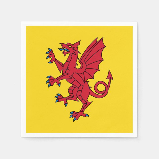 Flag of Somerset Paper Napkins (Front)