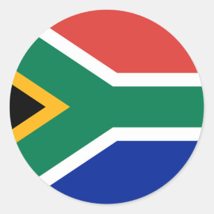 Flag of South Africa Classic Round Sticker